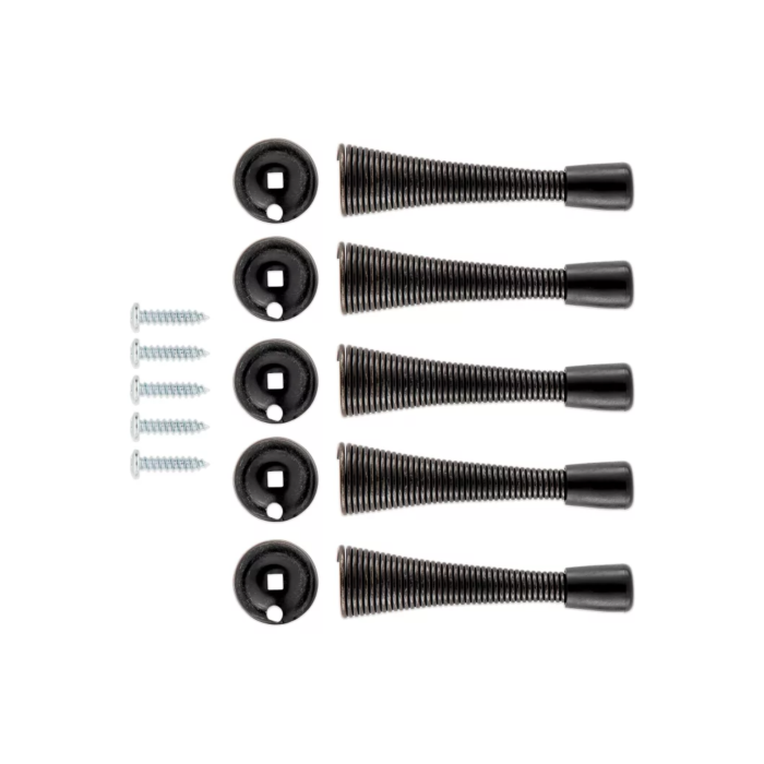 National Hardware Door Stop Spring (Matte Black - 5pk)