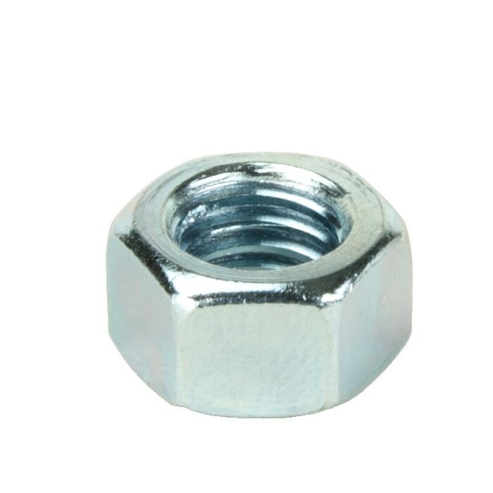 1/2"-13 Hex Nut, Coarse Thread, Zinc