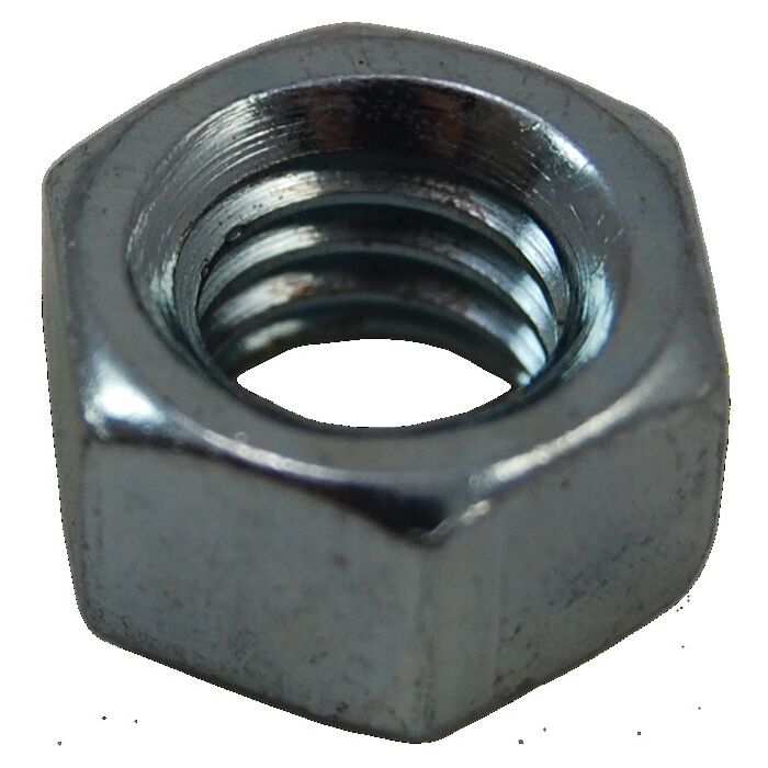 1/4"-20 Hex Nut, Coarse Thread, Zinc