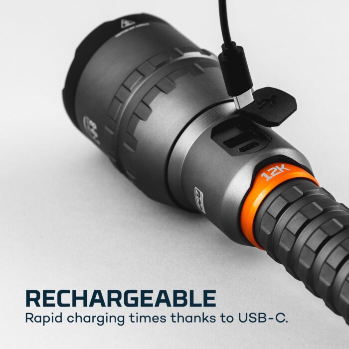 nebo 12000 flashlight 12K Rechargeable Then look no further than the NEBO 12k NEBO DAVINCI 12000 Handheld Flashlight