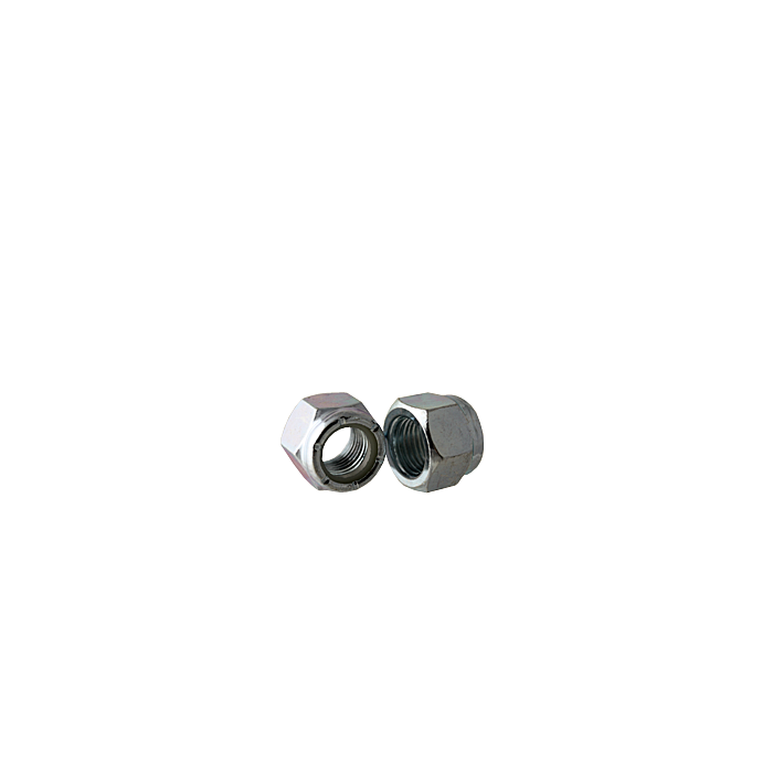 5/16"-18 Nylon Lock Nut Coarse Thread, Zinc   