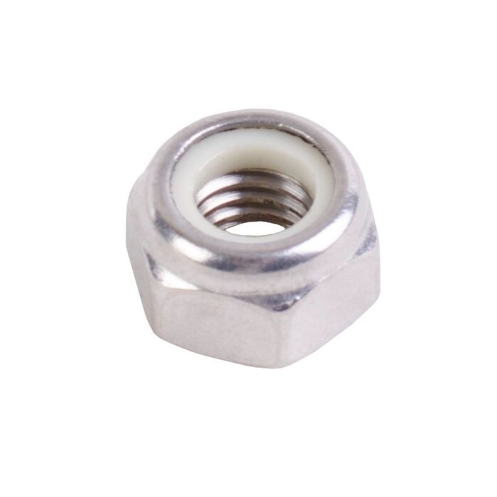 Star Stainless Nylon Lock Nut 8 mm - 1.25 Coarse Thread Stainless Steel