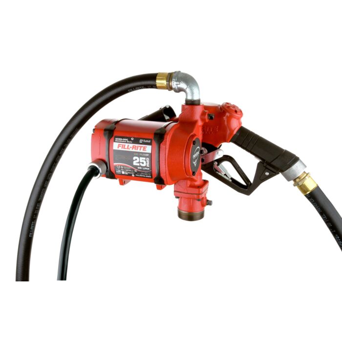 Fill-Rite 0.33 hp 12/24 VDC 25 gpm Fuel Transfer Pump With Nozzle
