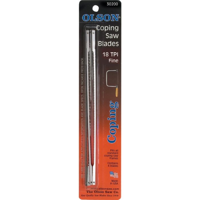 Olson 18 TPI Coping Saw Blade (4pk) 6-1/2 in.