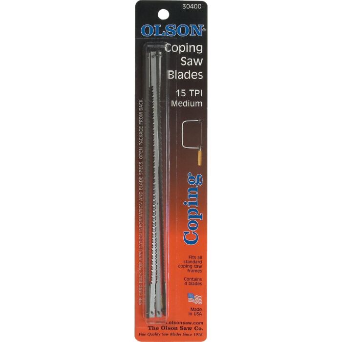 Olson 15 TPI Coping Saw Blade (4pk) 6-1/2 in.