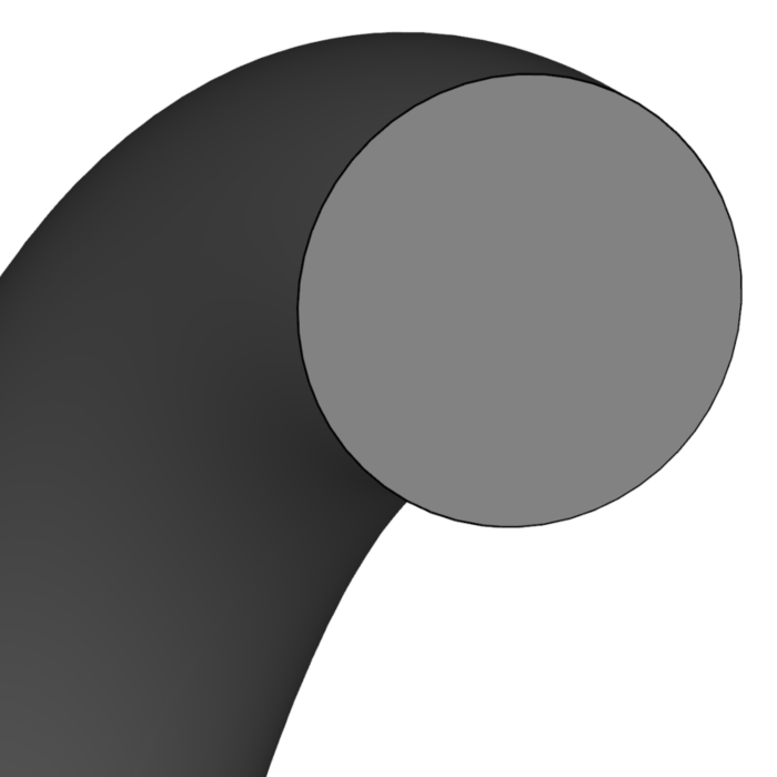 Dichtomatik 3-1/4 in 3-1/2 in NBR Circular Torus Shape O-Ring