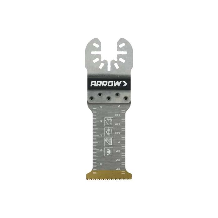 Arrow Fastener 1-1/4 in Titanium Bi‑Metal Faster Oscillating Tool Blade