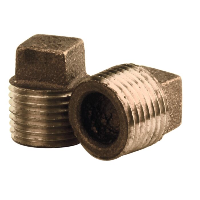 Midland Industries Lead-Free Brass Square Head Plug IMP - 1/2 in.