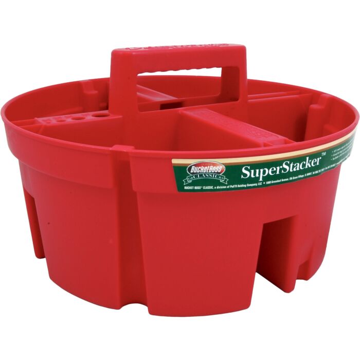 Bucket Boss Super Stacker Bucket (Red) 5 gal