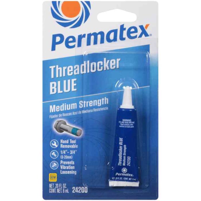 Permatex Blue Medium Strength Threadlocker - 6 mL