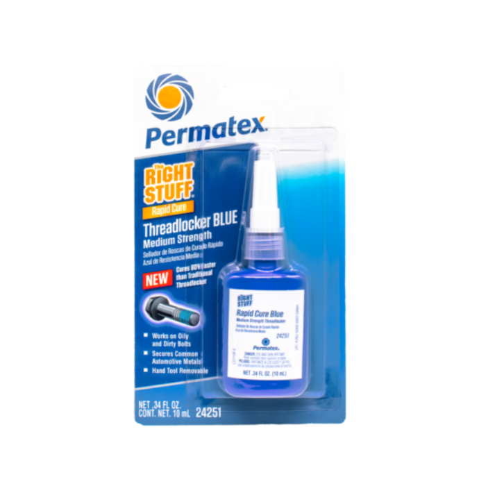 Permatex The Right Stuff Rapid Cure Medium Strength Threadlocker (Blue) 10 mL