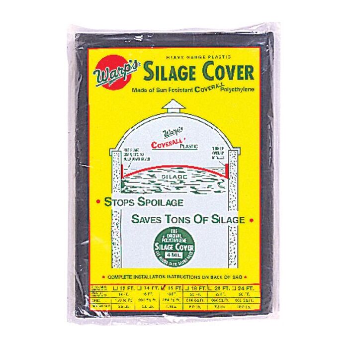 Warps 24 ft Size Polyethylene Black Silo Cover