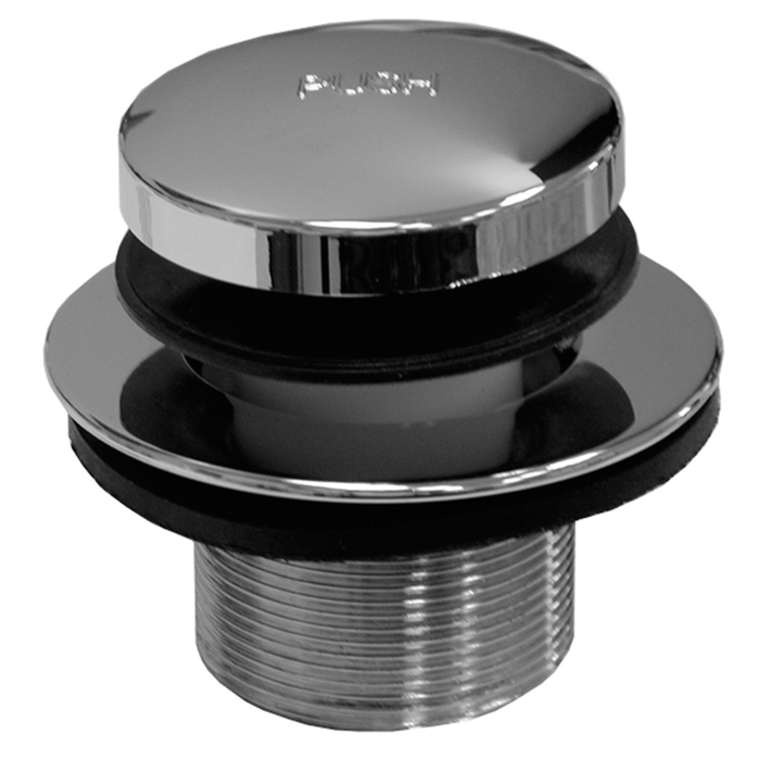 Jones Stephens 1-3/8" Chrome Plated Toe Touch Tub Drain 1-5/8" OD