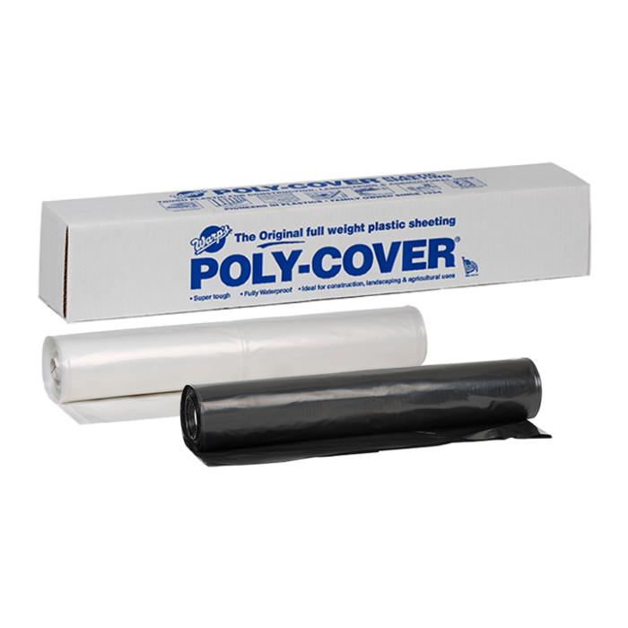 Warps BlackPlastic Sheeting 200 ft x 4 ft, 4 Mil
