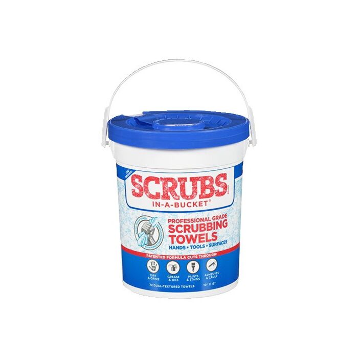 Permatex 10 x 12 in Dual Textured Blue Pre-Moistened Scrubbing Towel