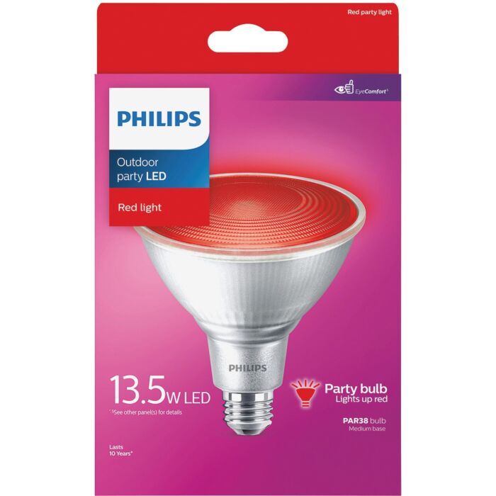 Philips Lighting 13.5PAR38/PER/RED/ND/ULW/G/120V 4/1FB