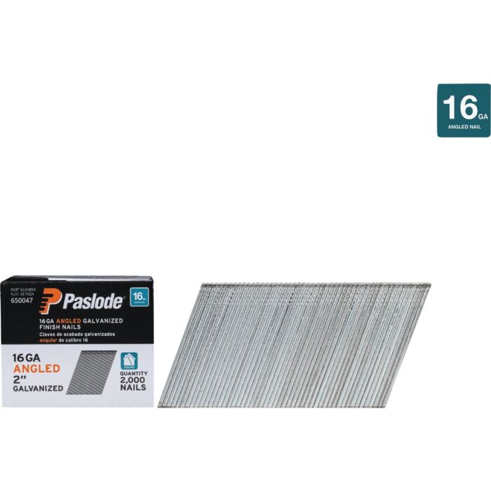 Paslode 2 In. 16-Gauge 20 Degree Galvanized Angled Finish Nails (2000 Ct.)