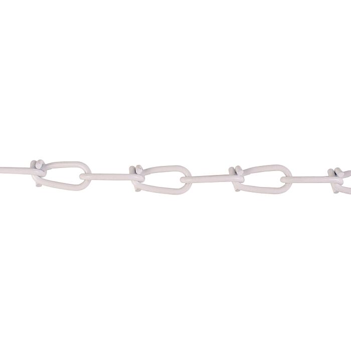 Campbell PA072-2027N Double Loop Chain, #2/0 255 lb Working Load, Carbon Steel, Poly-Coated