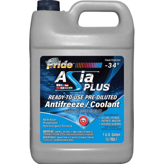 Pride Antifreeze Asia Plus Premixed Gallon