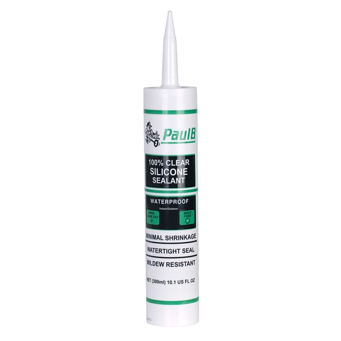 PaulB 10.1 oz Clear Silicone Sealant