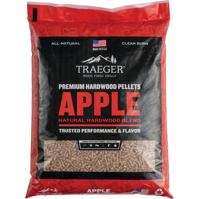 Traeger Apple All-Natural Wood Grilling Pellets - 20 lb