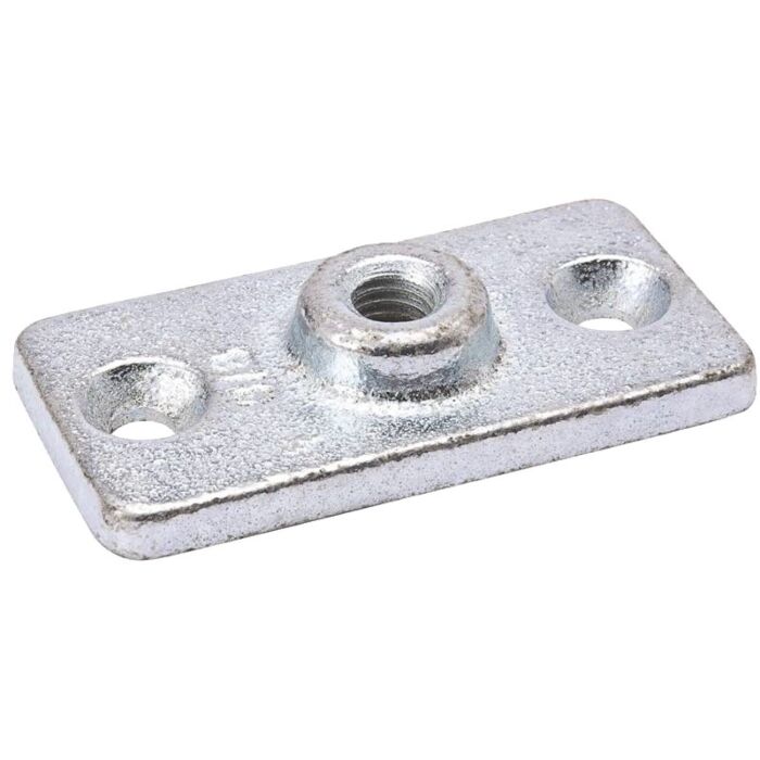 Galvanized Pipe Hanger Plate - 1/2 in.