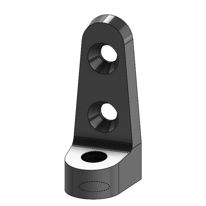 1/2 in Malleable Iron Plain/Electro-Galvanized Side Beam Connector