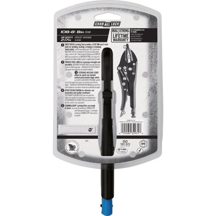 Channellock 8 In. Locking Sheet Metal Pliers