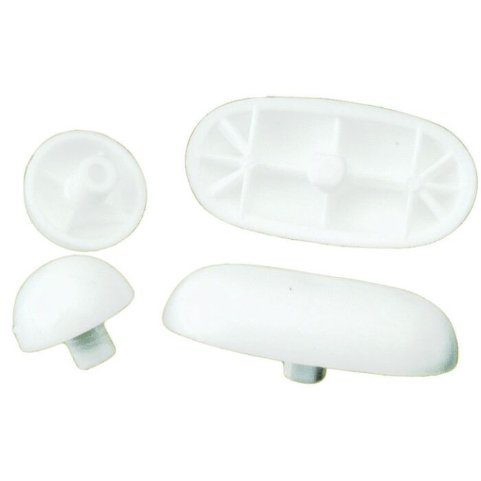 Plumb Pak Plastic Seat Bumper Set (2pk)