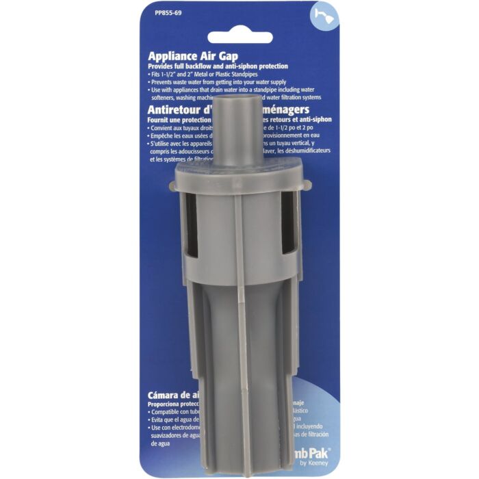 Plumb Pak 5/8 In. x 1/2 In. Gray Dishwasher Air Gap