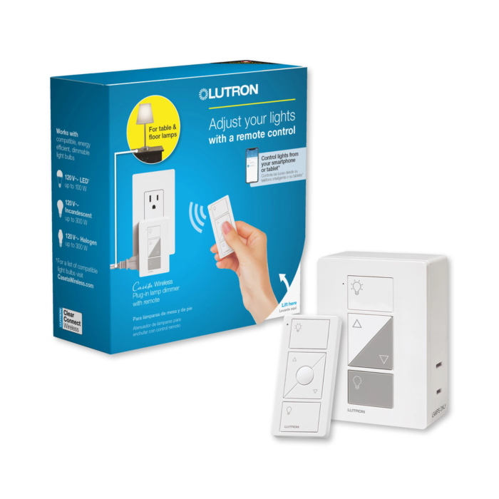 Lutron Caséta Lamp Dimmer and Remote Kit