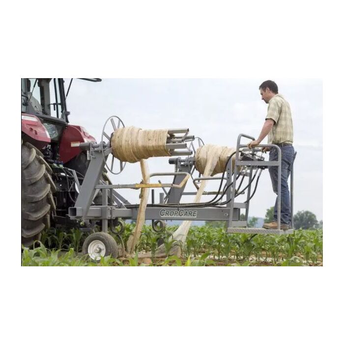 CropCare Double Reel Plastic Mulch Lifter-Wrapper