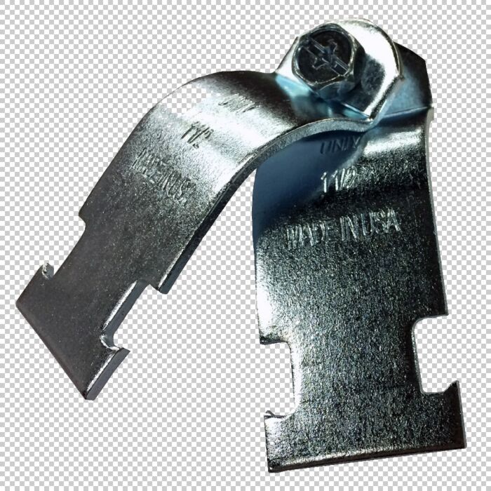 Steel 1-1/2 in 5/16 x 1-1/4 Bolt Strut Strap