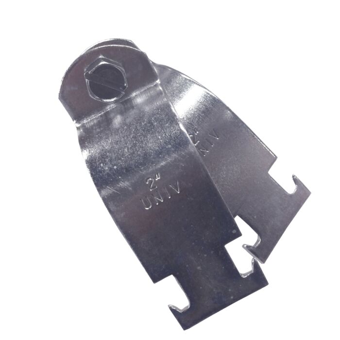 Steel 2 in 5/16 x 1-1/4 Bolt Strut Strap