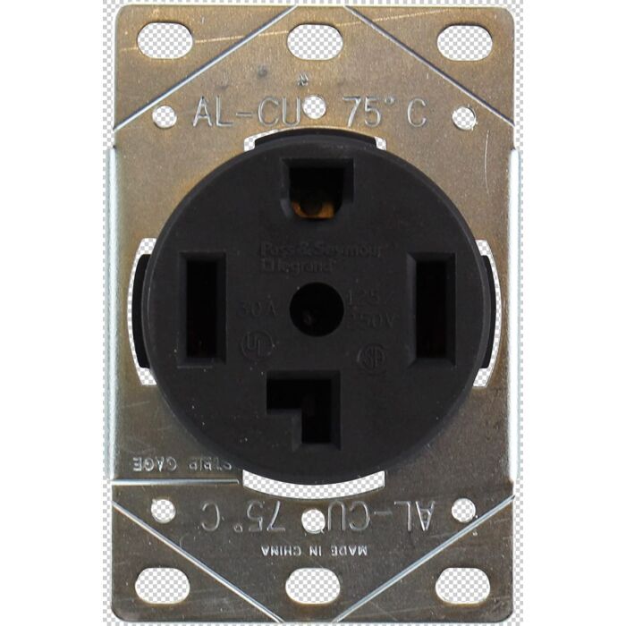 Pass & Seymour FLUSH OUTLET 30A 125/250V 3P 4W