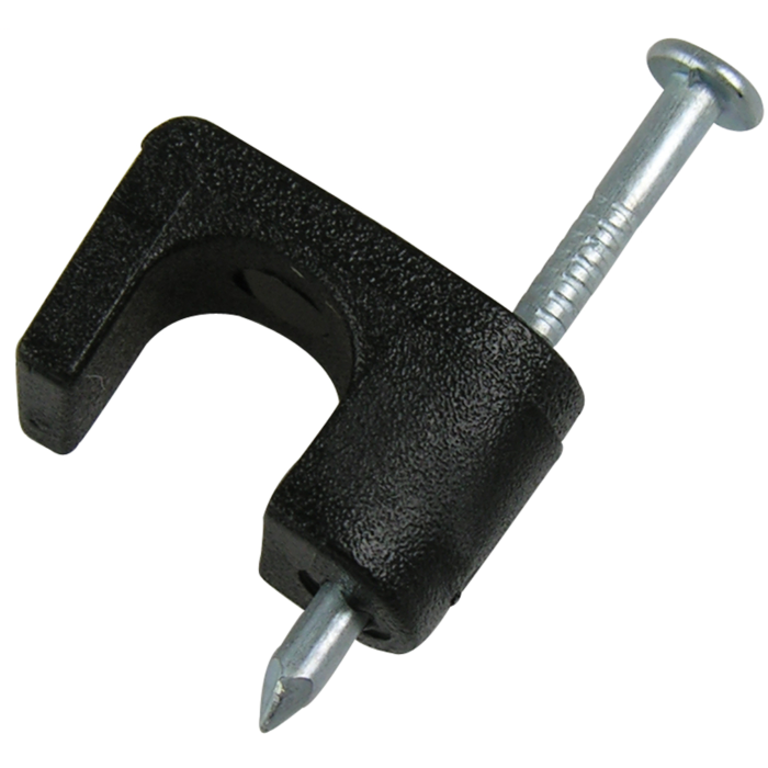 Gardner Bender 25 Black 1/4 inch Coaxial Cable Staples - Low Voltage