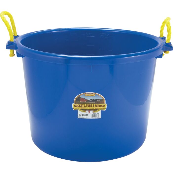 Little Giant Products Little Giant Duraflex 70 Qt. Blue Plastic Utility Tub