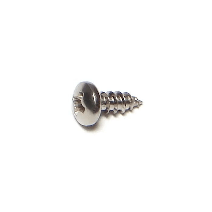 #6 x 3/8" Phillips Pan Head, Sheet Metal Screw, Stainless Steel 