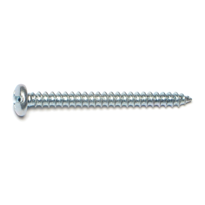 #8 x 1-3/4" Combo Pan Head, Sheet Metal Screw, Zinc 