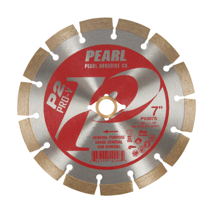 Pearl Abrasives P2™ Pro-V™ General Purpose - 7 x .090 x Dia, 5/8 Pearl P2 Pro-V™ General Purpose Blade, 10mm Rim