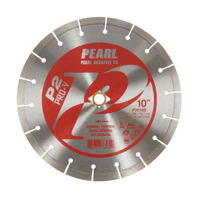 Pearl Abrasives P2™ Pro-V™ General Purpose - 10 x .095 x Dia 7/8, 5/8 Pearl P2 Pro-V™ General Purpose Blade, 10mm Rim