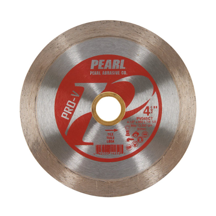 Pearl Abrasives 4-1/2 x .060 x 7/8, 5/8 Pearl P2 Pro-V™ Tile Blade, 10mm Rim