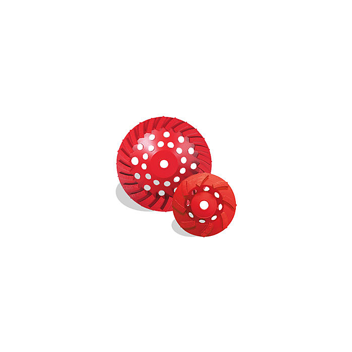Pearl Abrasives P2™ Pro-V Segment Swirl Cup Wheel 4 x 5/8-11, 14 Segments