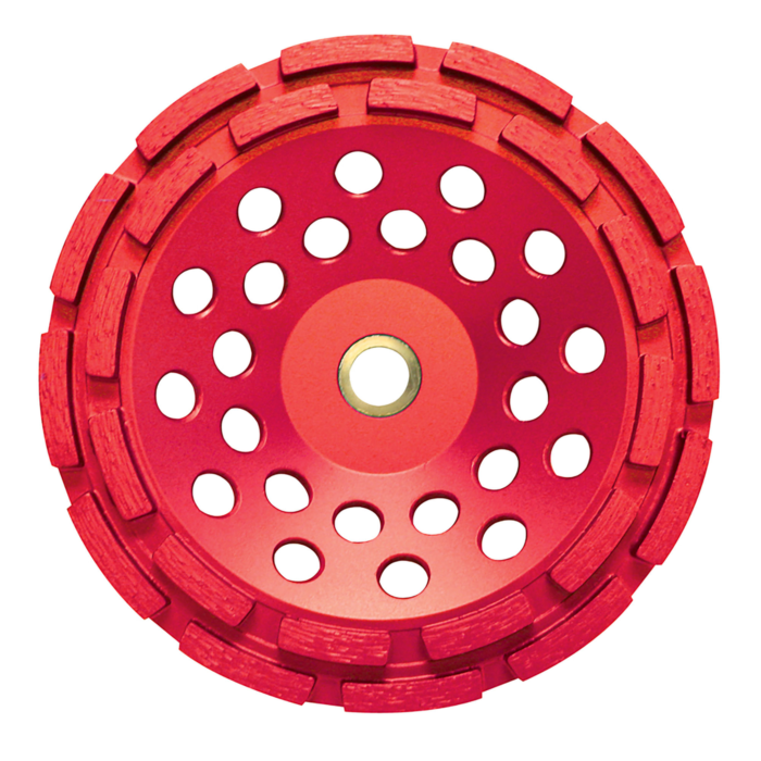 Pearl Abrasives P2™ Pro-V™ Concrete & Masonry Cup Wheel Double Row 7" X 5/8"-11