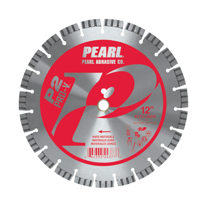 Pearl Abrasives 14 x .125 x 1, 20mm Pearl P2 Pro-V™ Hard Material Segmented Blade, 12mm Rim