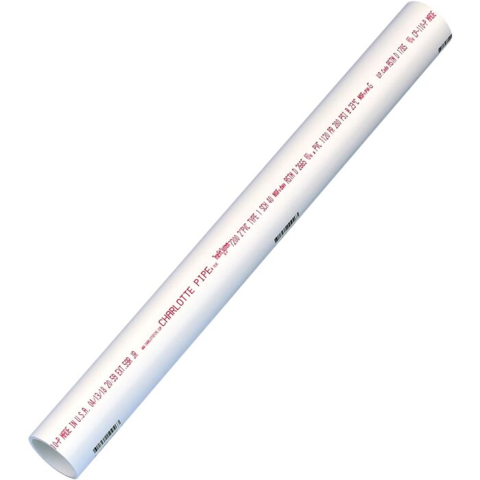 Charlotte Pipe 2 In. x 2 Ft. Schedule 40 PVC-DWV Solid Core Pipe