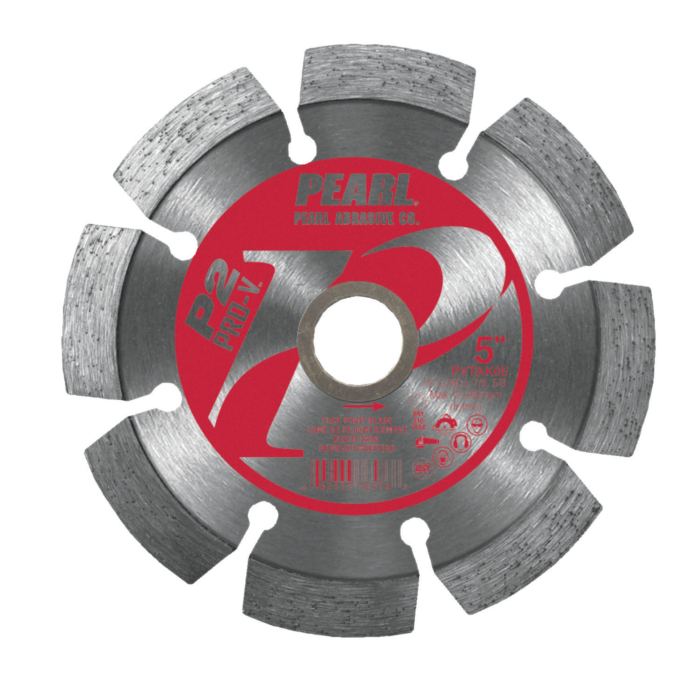 Pearl Abrasives P2™ Pro-V™ Tuck Point Blade 5" x .250 x 7/8", 5/8", 10mm