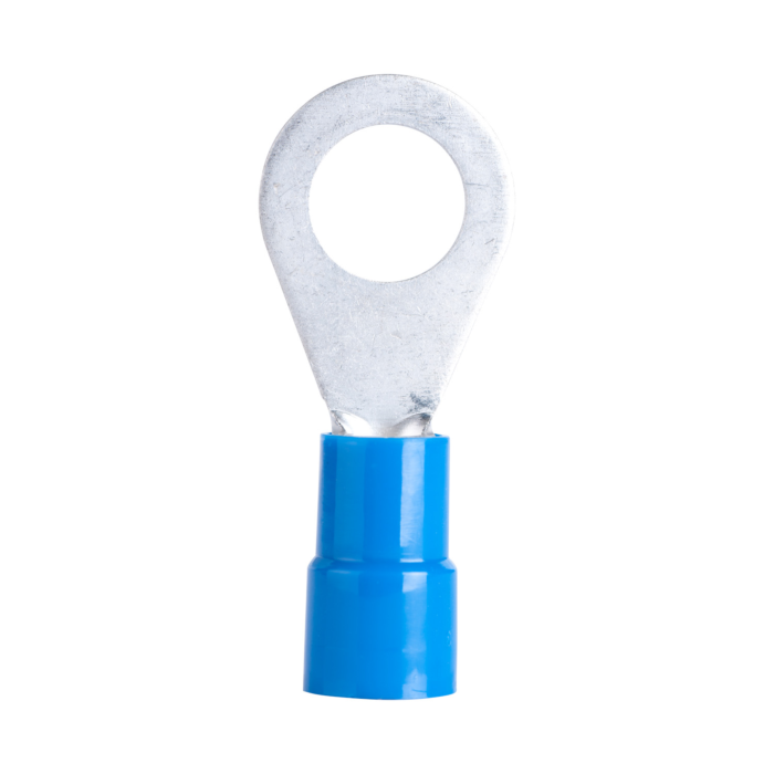 #16-#14 AWG (2 mm²) Vinyl-Insulated Ring Terminals (4 to 6 Stud)