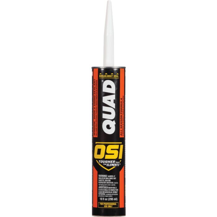 OSI Quad Window, Door, & Siding Polymer Sealant (Clear) 10 oz