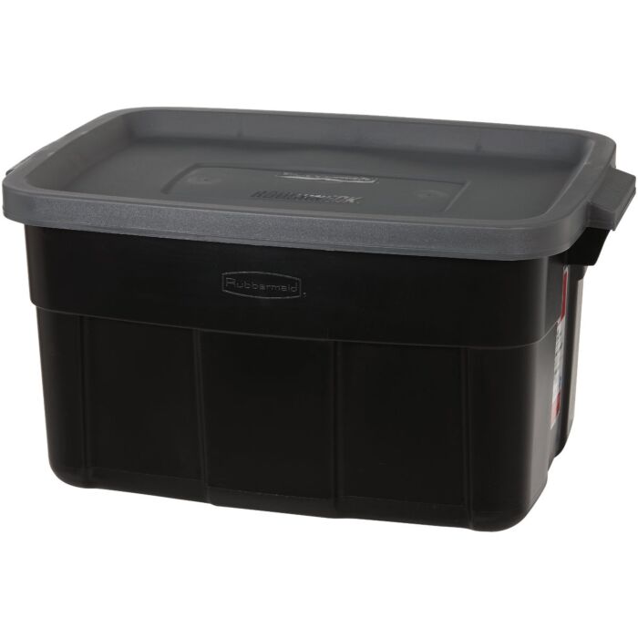 Rubbermaid Roughneck 14 Gal. Dark Indigo Metallic Tote and Lid
